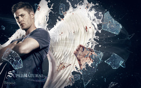 Dean with wings from the TV series Supernatural