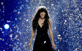 Loreen in the final concert on stage