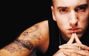 Pensive look Eminem