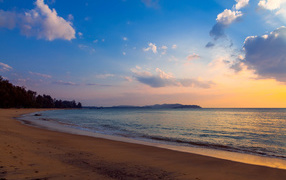 Calm sunset on the beach