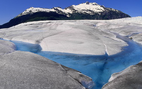 Mountain glacier in Alaska