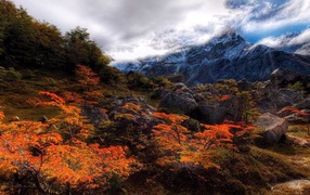 Осенний пейзаж в горах