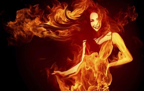 Огненная девушка