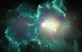 Green Fire Nebula