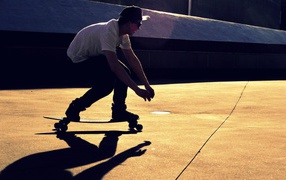 Man riding a skateboard