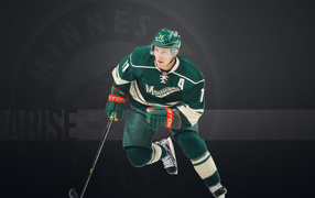 Hockey player Minnesota Zach Parise
