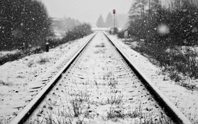 Snow on the rails