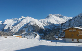 Alps ski resort of Lech, Austria