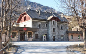Старинное здание на курорте Бад Хофгастайн, Австрия