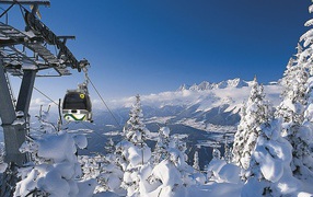 Lift at ski resort Schladming, Austria