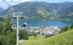 Lift in the resort of Zell am See, Austria