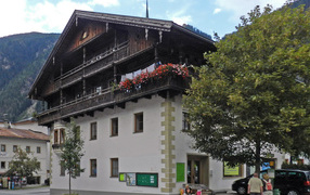 Old house in the ski resort of Mayrhofen, Austria