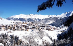 Panorama ski resort Mayrhofen, Austria