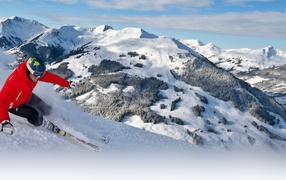 Катание на лыжах на горнолыжном курорте Заальбах Хинтерглем, Австрия