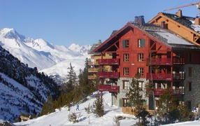 Уютная гостиница на горнолыжном курорте Лез Арк, Франция