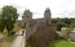 Fortress walls in Brittany, France