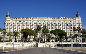Hotels on the beach in Cannes, France