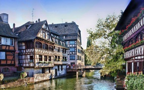 Old houses in Strasbourg, France