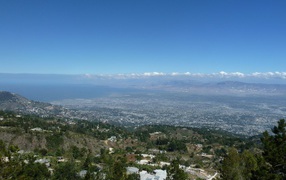 Mountain landscape in Haiti