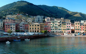 Quay in Genoa, Italy