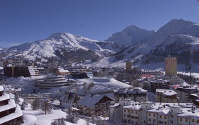 Ski resort of Sestriere, Italy