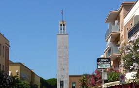 Tower in the resort town of Sabaudia, Italy
