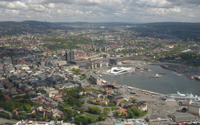 Вид на город Осло