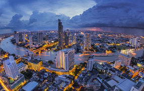 Panorama of Bangkok, Thailand