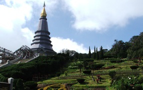 Temple Mount in the resort of Chiang Rai, Thailand