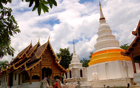 Wat Phra Singh in the resort of Chiang Mai, Thailand