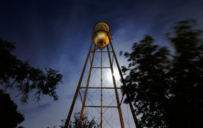 Водонапорная башня в Раунд-Рок, штат Техас, США