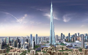 Самый высокий небоскреб в Дубаи