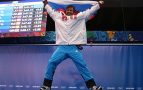 A gold medal in the discipline skeleton Alexander Tretyakov