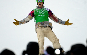Alex Diebold American bronze medalist snowboarder in Sochi