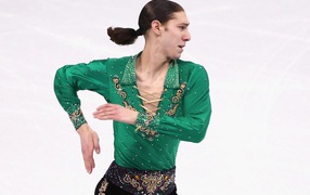 American figure skater Jason Brown at the Olympics in Sochi
