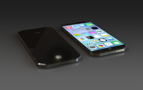Черный концепт телефона Apple iPhone 6 