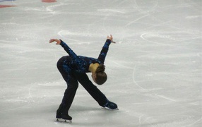 Bronze medalist figure skater Jason Brown at the Olympics in Sochi