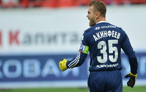 CSKA goalkeeper Igor Akinfeev on the field