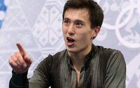 Canadian figure skater Patrick Chan at the Olympics in Sochi