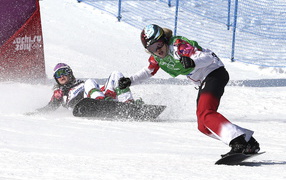 Канадская сноубордистка Доминик Мальте обладательница серебряной медали