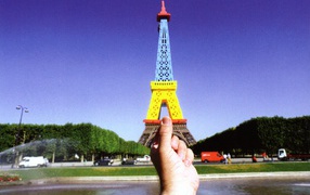 Creative photo of the Eiffel tower