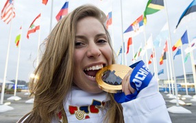 Чешская сноубордистка  Ева Самкова обладательница золотой медали