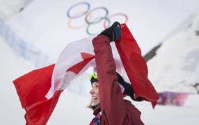 Dara Howell of Canada at the Olympic Games in Sochi 2014