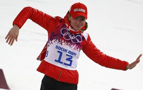  Дарья Домрачева белорусская биатлонистка трех золотых медали в Сочи 2014