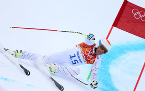 Скоростной спуск на лыжных гонках на Олимпиаде в Сочи
