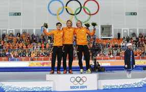 Dutch skater Jan Smeekens winner of the silver medal