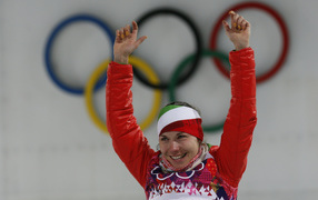 Надежда Скардино белорусская биатлонистка обладательница бронзовой медали в Сочи