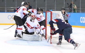 Ice hockey bronze medal winner from Switzerland at the Olympics in Sochi