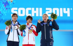 Итальянская конькобежка Арианна Фонтана обладательница серебряной и двух бронзовых медалей
