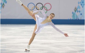 Итальянская фигуристка Каролина Костнер на олимпиаде в Сочи